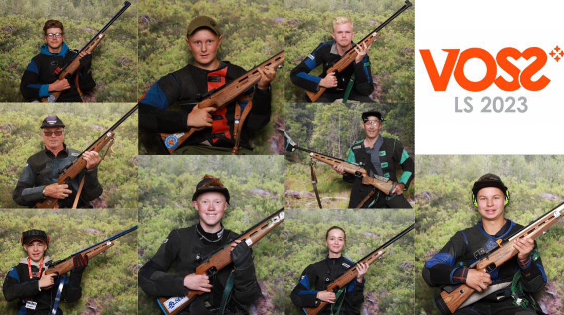 9 av vestedgene som skyter finaler fortløpende. Foto: www.dfs.no (Landsskytterstevnet)