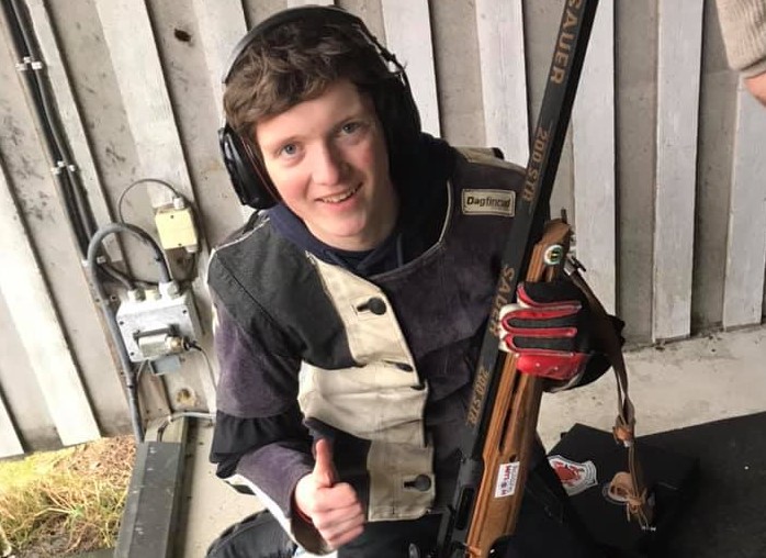 Tor Edvard Bringsdal var meget fornøyd med nye 30 treff i feltløypa -foto: Nils B. Rinde