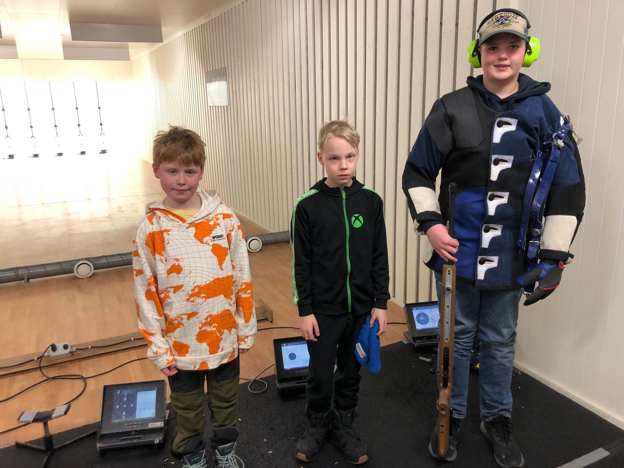 3 rekrutteringsskyttere: Erik Arne Engebretsen, Sigurd Finstad og Ole Harald Halvorsen