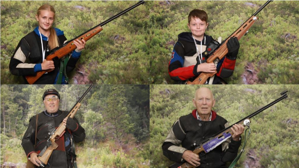 Banefinalistene fra Vest-Agder mandag. Foto: www.dfs.no (Landsskytterstevnet)