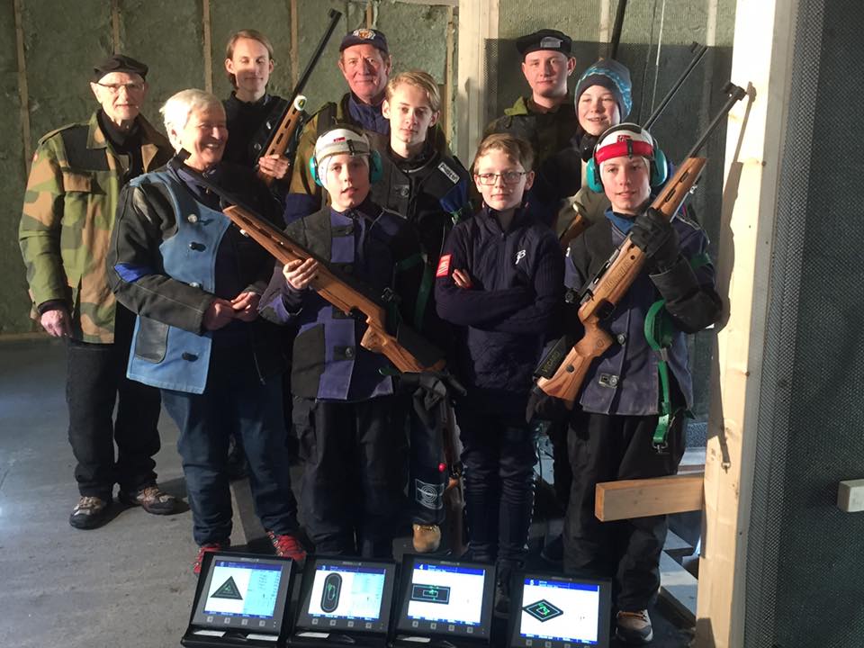 10 skyttere deltok på årets klubbmesterskap i finfelt på elektroniske feltskiver