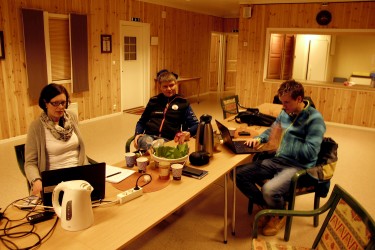 Redaksjonskomiteen under opplæring