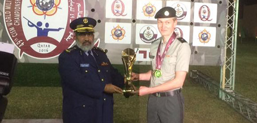 Odd Arne Brekne ble militær-VMs beste skytter. FOTO: Vidar Lindstad-Fossmo