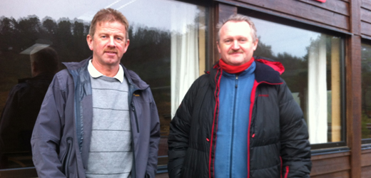 To sentrale personer i LS-staben. Magnar Isene - skyteteknisk leder (til venstre) og Christian Rekkedal - hovedkomitéleder