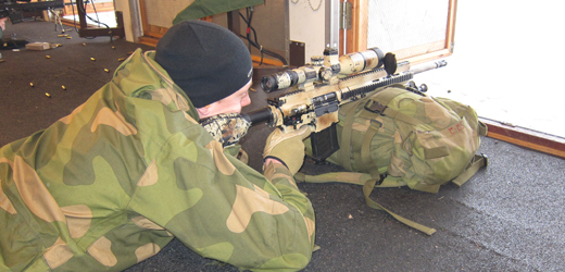 Skytetrening i regi av DFS i Østerdal garnison på Rena.